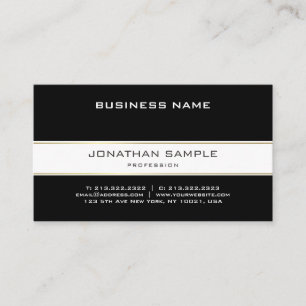 Carte De Visite Moderne tendance Or élégant Plain Simple Company