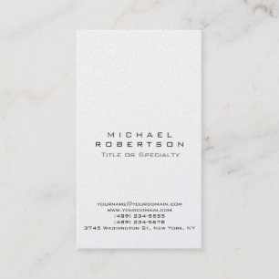 Carte de visite moderne tendance simple propre élé
