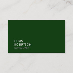 Carte de visite moderne tendance verte attrayante
