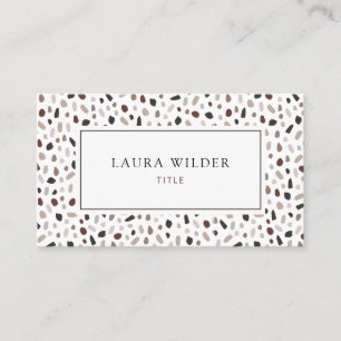 Carte De Visite Moderne Terrazzo Carrelage Motif Professionnel