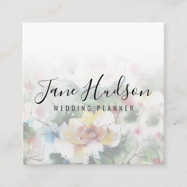 Carte de visite modifiable élégante simple minimal (Devant)