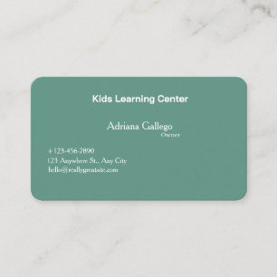 carte de visite modifiable pour centre d'apprentis