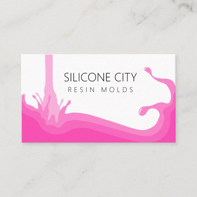 Carte De Visite Moisissure de résine de silicone (Devant)