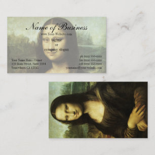Carte De Visite Mona Lisa (alias La Gioconda) de Léonard de Vinci