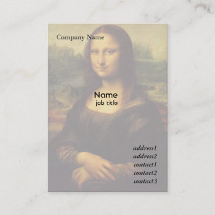 Carte De Visite Mona Lisa par Léonard de Vinci