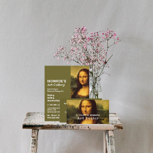 Carte De Visite Mona Lisa Par Leonardo Da Vinci, Concessionnaire D