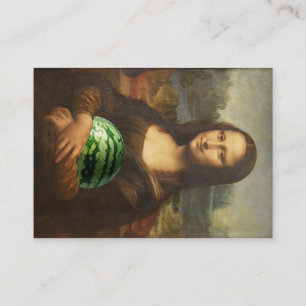 Carte De Visite Mona 'Melona' Lisa aime les pastèques douces