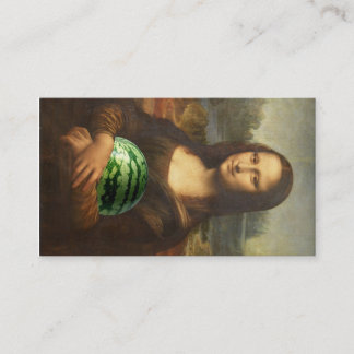 Carte De Visite Mona 'Melona' Lisa aime les pastèques douces