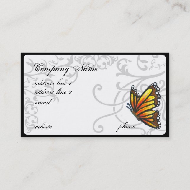 carte de visite Monarch Butterfly (Devant)