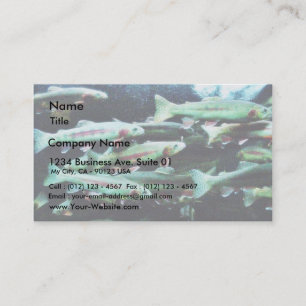 Carte De Visite Monde de la mer des truites d'or