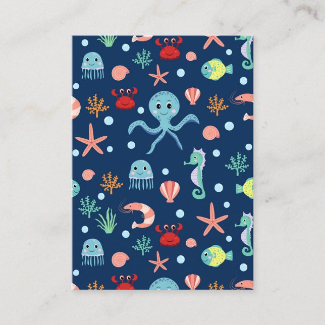 Carte De Visite Monde marin (Devant)