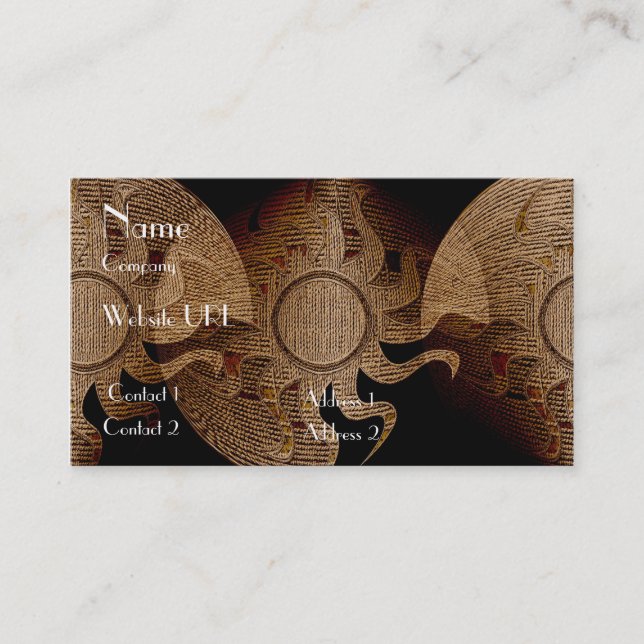 Carte De Visite Mondes de broderie (Devant)