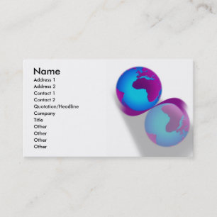 Carte de visite mondial