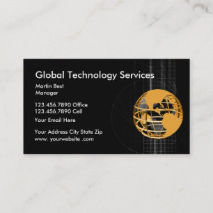 Carte de visite mondial des services technologique