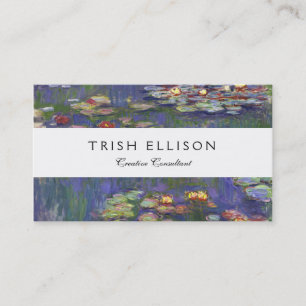 Carte De Visite Monet Water Lilies Chef-d'oeuvre Peinture