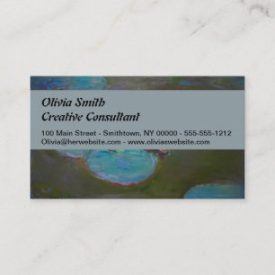 Carte De Visite Monet Water Lys Pond Nénuphars Peinture