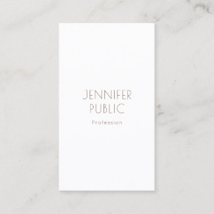 Carte De Visite Monogram Plain élégant Design moderne professionne