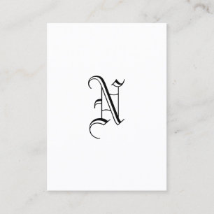 Carte De Visite Monogramme