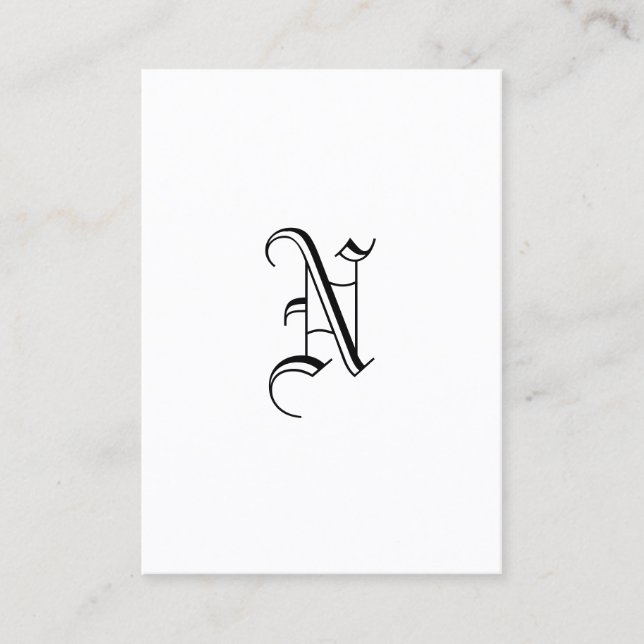 Carte De Visite Monogramme (Devant)