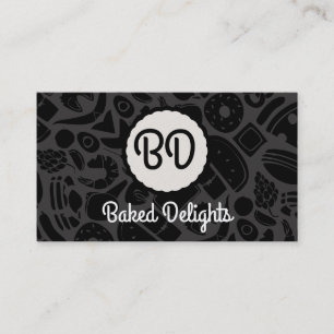 Carte De Visite Monogramme   Aliments assortis
