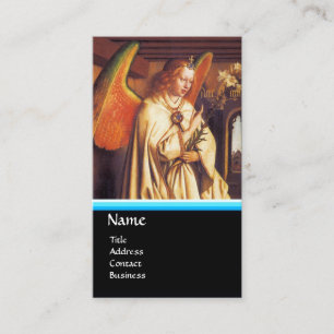Carte De Visite MONOGRAMME ANGEL ANNONCE, Sapphire Bleu