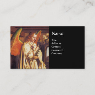 Carte De Visite MONOGRAMME ANGEL ANNONCE, Sapphire Bleu