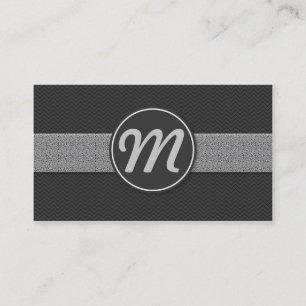 Carte De Visite Monogramme avec/ Texture