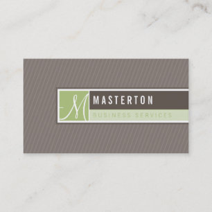 CARTE DE VISITE : : monogramme bloqué 4
