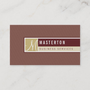 CARTE DE VISITE :: monogramme bloqué 5