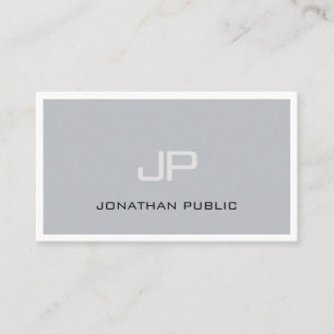 Carte De Visite Monogramme créatif Cool Plain tendance professionn