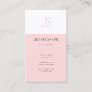 Carte De Visite Monogramme créatif tendance Design graphique éléga