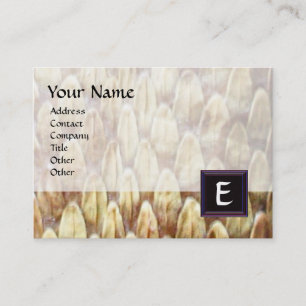 CARTE DE VISITE MONOGRAMME CROTALUS