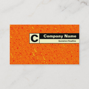 Carte De Visite Monogramme de bord - Marmalade Sea