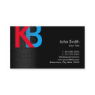 Monogramme de construction bleu et rouge