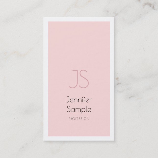 Carte De Visite Monogramme de création professionnelle Conception  (Devant)