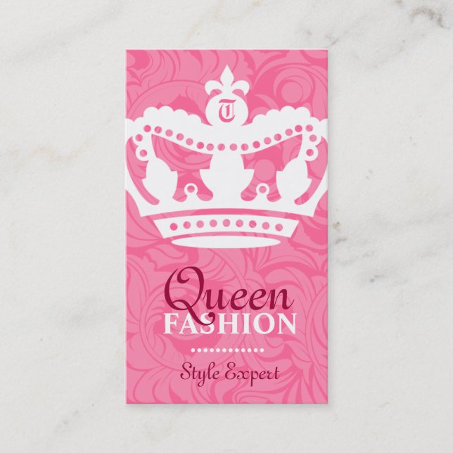 Carte De Visite monogramme de la couture 311-Crown (Devant)