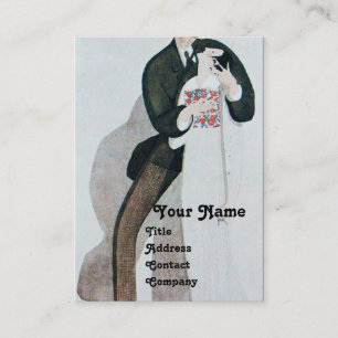 CARTE DE VISITE MONOGRAMME DE LA FÊTE DE MARIAGE DE LA MARIÉE ET D