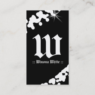 Carte De Visite MONOGRAMME de la LUEUR VACILLANTE 311-WHITE