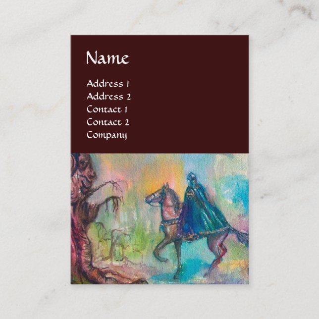 CARTE DE VISITE MONOGRAMME DE LA TENTATION (Devant)