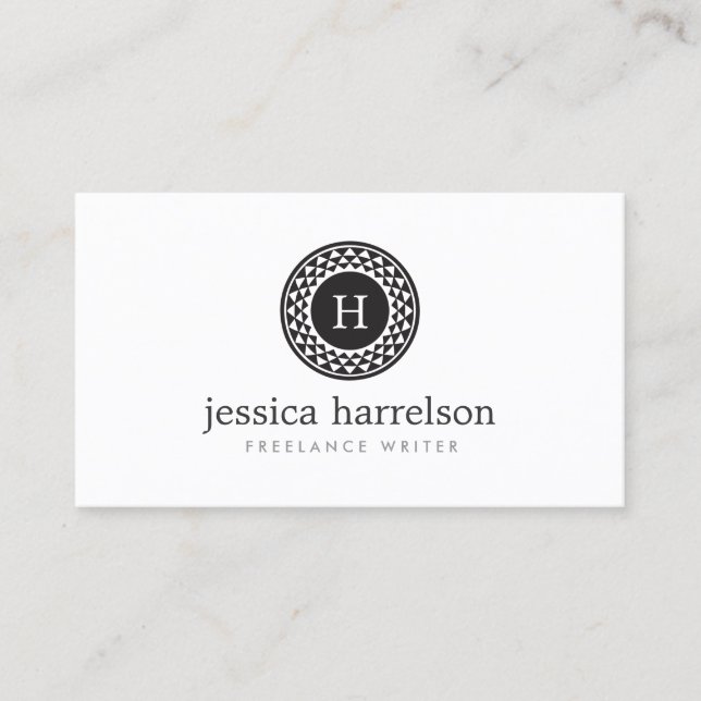 CARTE DE VISITE MONOGRAMME DE LOGO DE SOLEIL (Devant)