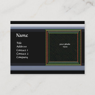 Carte De Visite MONOGRAMME DE MÉMOIRE VIBRANTE Gem rouge