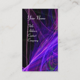 Carte De Visite MONOGRAMME DE PHOTON CRAZE JEU bleu violet