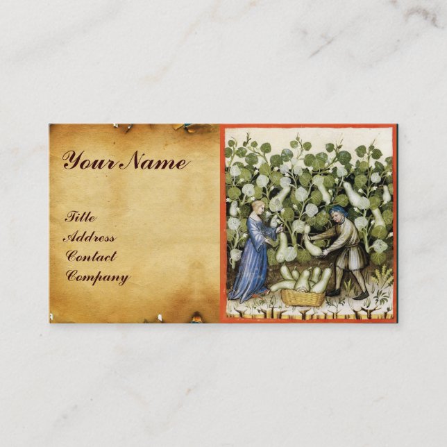 CARTE DE VISITE MONOGRAMME DE SCEAU ROUGE DE LA RÉCOLTE ANTIQUE (Devant)
