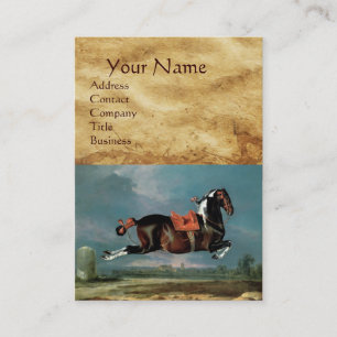 Carte De Visite Monogramme d'élevage du Cheval Piebald "Cehero"