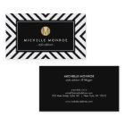 Monogramme d'or noir et blanc Motif rétro