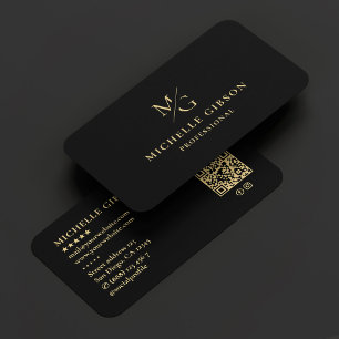 Carte De Visite Monogramme esthétique Ligne Professionnelle Minima