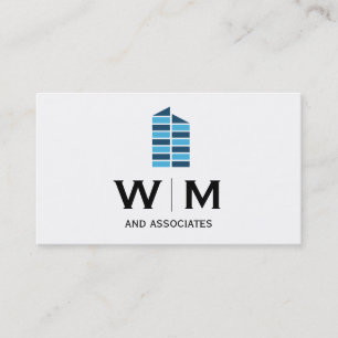 Carte De Visite Monogramme   Exécutif   Agent immobilier