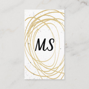 Carte De Visite Monogramme / Expressif