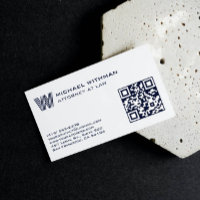 MONOGRAMME LIGNE BLEUE QR AVOCAT EXPERT-COMPTABLE