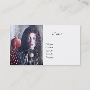 Carte De Visite MONOGRAMME MAGDALEN blanc